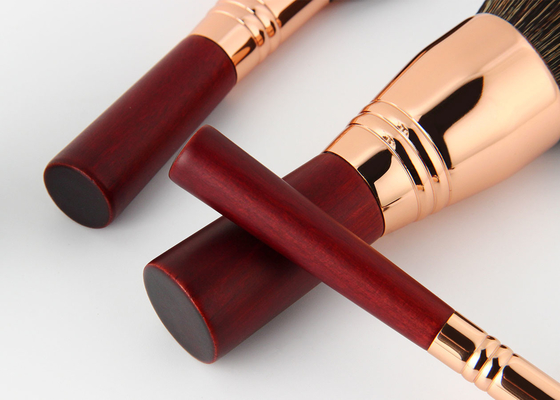 Vonira Beauty Red Rose Color Essential Seyahat Fırça Seti %100 Vegan Cruelty Free 8 Parça Mini Yüz Göz Makyaj Fırça Seti