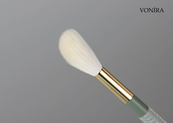 Vonira Custom Toptan Satış Doğal Beyaz Keçi Saçı Makyaj Kırmızı Fırça Özel Etiket Servisi