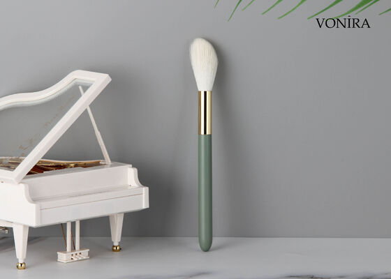 Vonira Custom Toptan Satış Doğal Beyaz Keçi Saçı Makyaj Kırmızı Fırça Özel Etiket Servisi